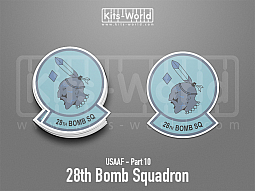 Kitsworld SAV Sticker - USAAF - 28th Bomb Squadron 